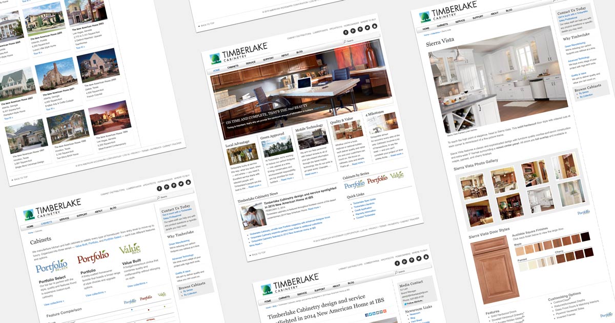 Website Redesign: Timberlake Cabinetry